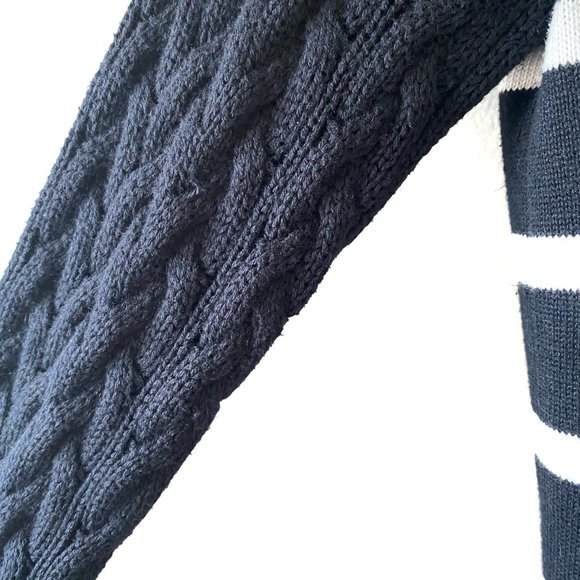 MICHAEL Michael Kors Striped Button front Angora Blend Cardigan MP - Picture 9 of 13